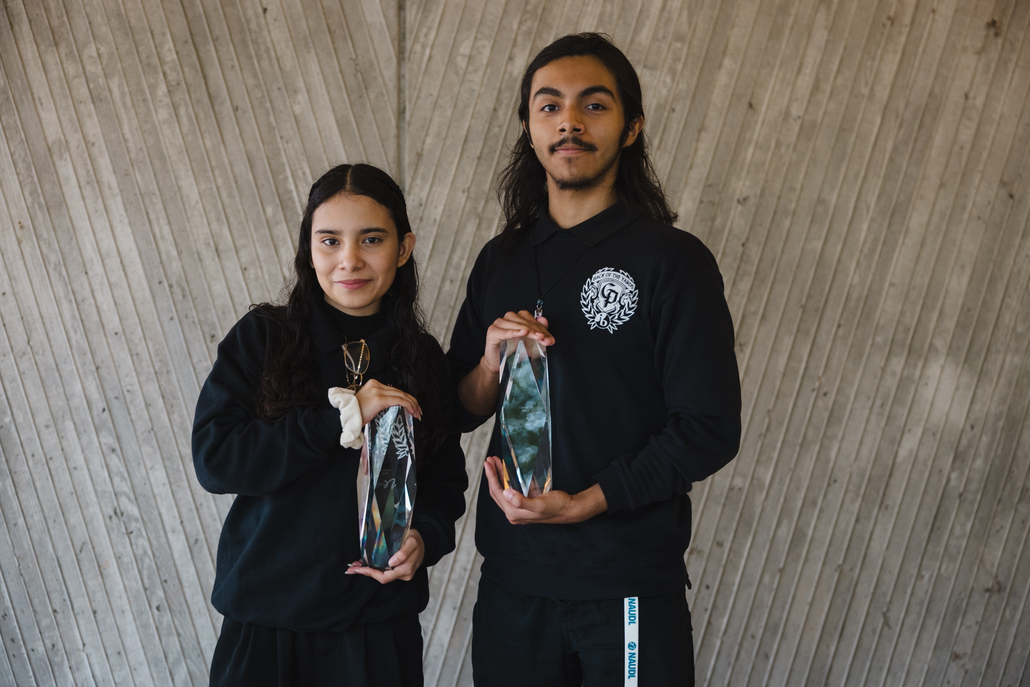 Chicago Public Schools Students with their Debate Championship awards